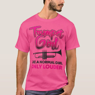 Trompetmeisje Schattigee trompettist Marching Band T-shirt