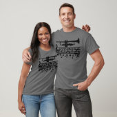Trompetmuziek cadeau t-shirt (Unisex)