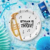 Trompetmuziek Thema Verjaardagsfeest Papier Borden Papieren Bordje (Feest)