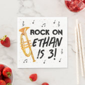 Trompetmuziek Verjaardagsfeestje Papieren servette Servet (Insitu)