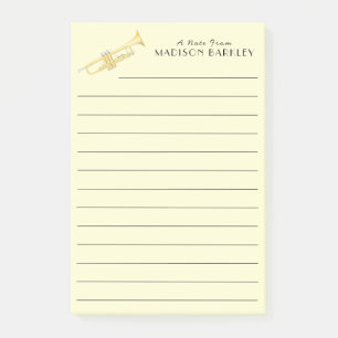 Trompetmuzikant Band Leraren Notities Post-it® Notes