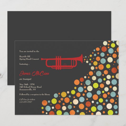 Trompetoverweging Kaart (Voorkant / Achterkant)