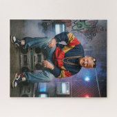 Trompetrapper Hip Hop Gouden Ketting Boembox Legpuzzel (Horizontaal)