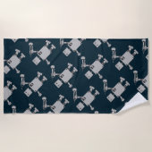 trompetrobot strandlaken (Voorkant)