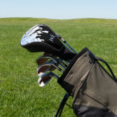 Trompetsectie Blauwe muziekmonogram Jazz Golfheadcover (Insitu)