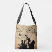 Trompetsectie Rustieke muziek Crossbody Tas (Voorkant)