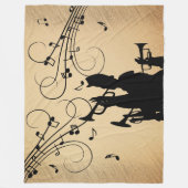 Trompetsectie Rustieke muziek Fleece Deken (Voorkant)
