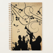 Trompetsectie Rustieke muziek Planner (Voorkant)