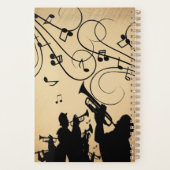 Trompetsectie Rustieke muziek Planner (Achterkant)