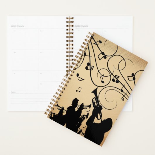 Trompetsectie Rustieke muziek Planner (Display)