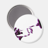 Trompetspeler Koelkast Magneet (Voorkant / Achterkant)