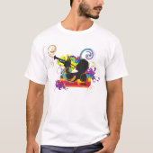 Trompetspeler Kunstwerk T-shirt (Voorkant)