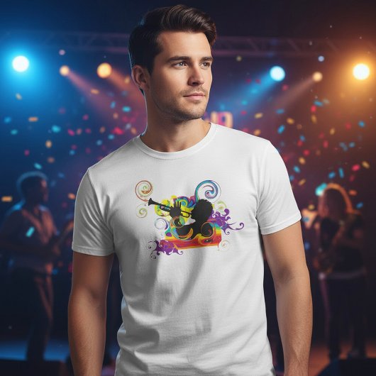 Trompetspeler Kunstwerk T-shirt