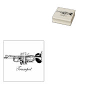 trompetstempel rubberstempel (Gestempeld)