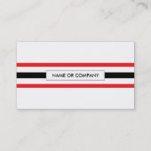 trompetstrepen visitekaartje (Achterkant)