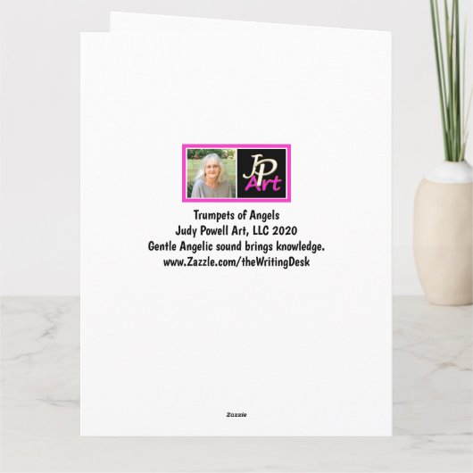 Trompetten van Angels Blank BIG Kaart (Achterkant)