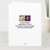 Trompetten van engelen grote blanco kaart (Achterkant)