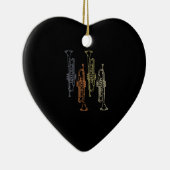 Trompetten Vintage Keramisch Ornament (Rechts)