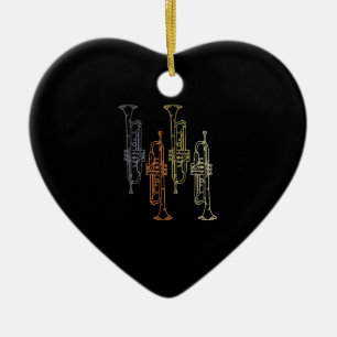 Trompetten Vintage Keramisch Ornament