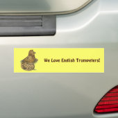 trompetterduif amandel bumpersticker (Op auto)