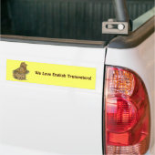 trompetterduif amandel bumpersticker (Op Truck)
