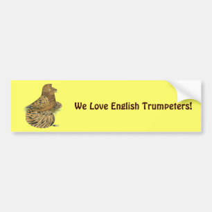 trompetterduif amandel bumpersticker