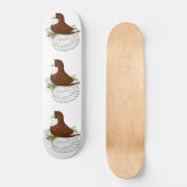 Trompetterduif Rood Kaalkop Skateboard (Voorkant)