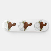 Trompetterduif Rood Kaalkop Skateboard (Horizontaal)