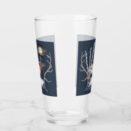 Trompetterende Bull Elk Glas (Links)