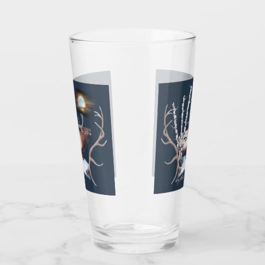 Trompetterende Bull Elk Glas (Rechts)