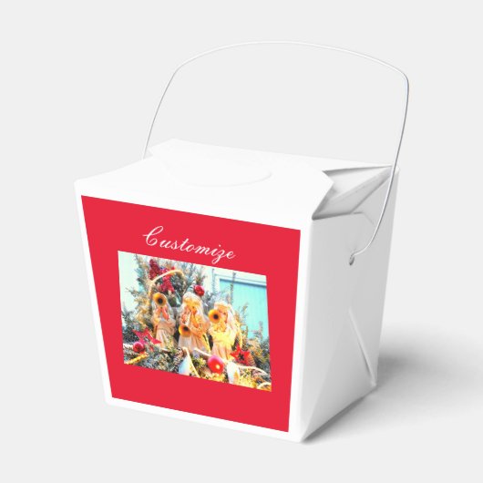 trompetterende engelen bedankdoosjes (Voorkant Zijde)