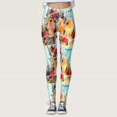 trompetterende engelen Thunder_Cove vakantie Leggings (Voorkant)