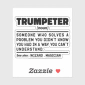 Trompetterzelfstandig naamwoord definitie trompets sticker (Vel)