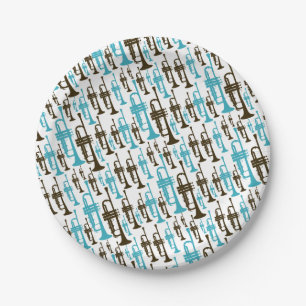 Trompetthema Papieren Bordje