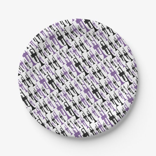 Trompetthema Papieren Bordje (Voorkant)