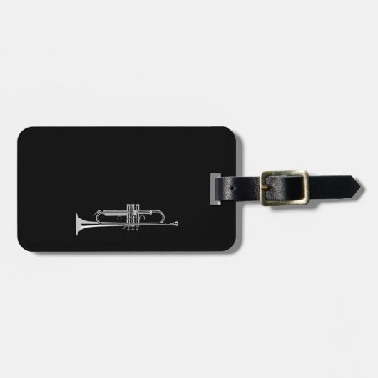 Trompettist Bagagelabel (Voorkant horizontaal)
