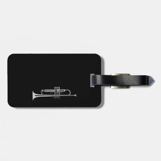 Trompettist Bagagelabel (Achterkant horizontaal)