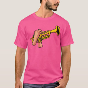 Trompettist Hand Musicus Jazz Muziek Marchingband T-shirt