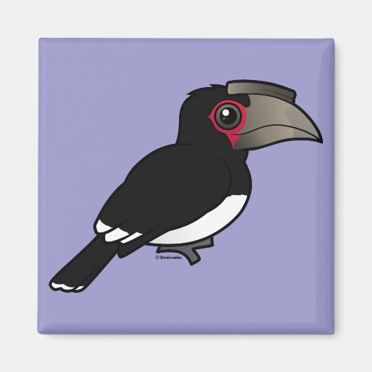 Trompettist Hornbill Magneet (Voorkant)