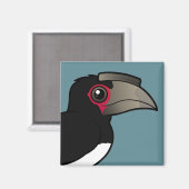 Trompettist Hornbill Magneet (Voorkant / Achterkant)