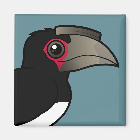 Trompettist Hornbill Magneet (Voorkant)