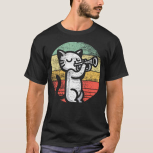 Trompettist I Kat Speelt Trompet T-shirt