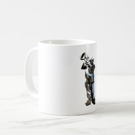 Trompettist Koffiemok (Voorkant links)