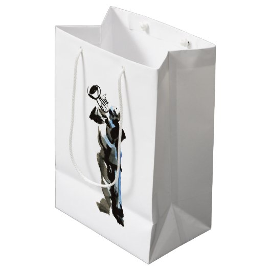 Trompettist Medium Cadeauzakje (Voorkant Gekanteld)