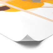 Trompettist Muziekschilderij Abstracte Art Decor Poster (Hoek)