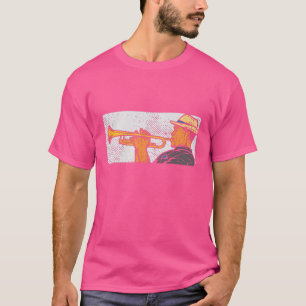 Trompettist Retro Trompet Jazz Muziek T-shirt