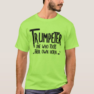 Trompettist Rough Text T-shirt