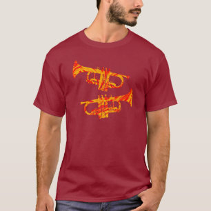 Trompettist Speciale moderne muziek Messing T-shirt