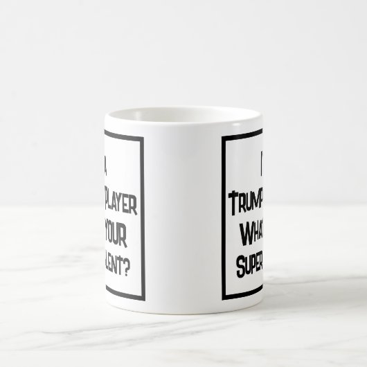 Trompettist Super Talent. trompettist Koffiemok (Center)