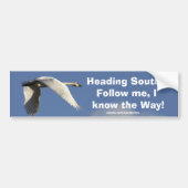 Trompettist Swan Bumpersticker (Voorkant)